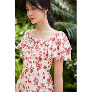 LALYA_Váy hoa trễ vai bèo