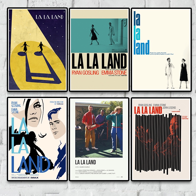 Một Câu Chuyện Tình LA LA LA LAND Tình Yêu Lãng Mạn Âm Nhạc Poster Phòng Khách Thanh Trang Trí Giấy 