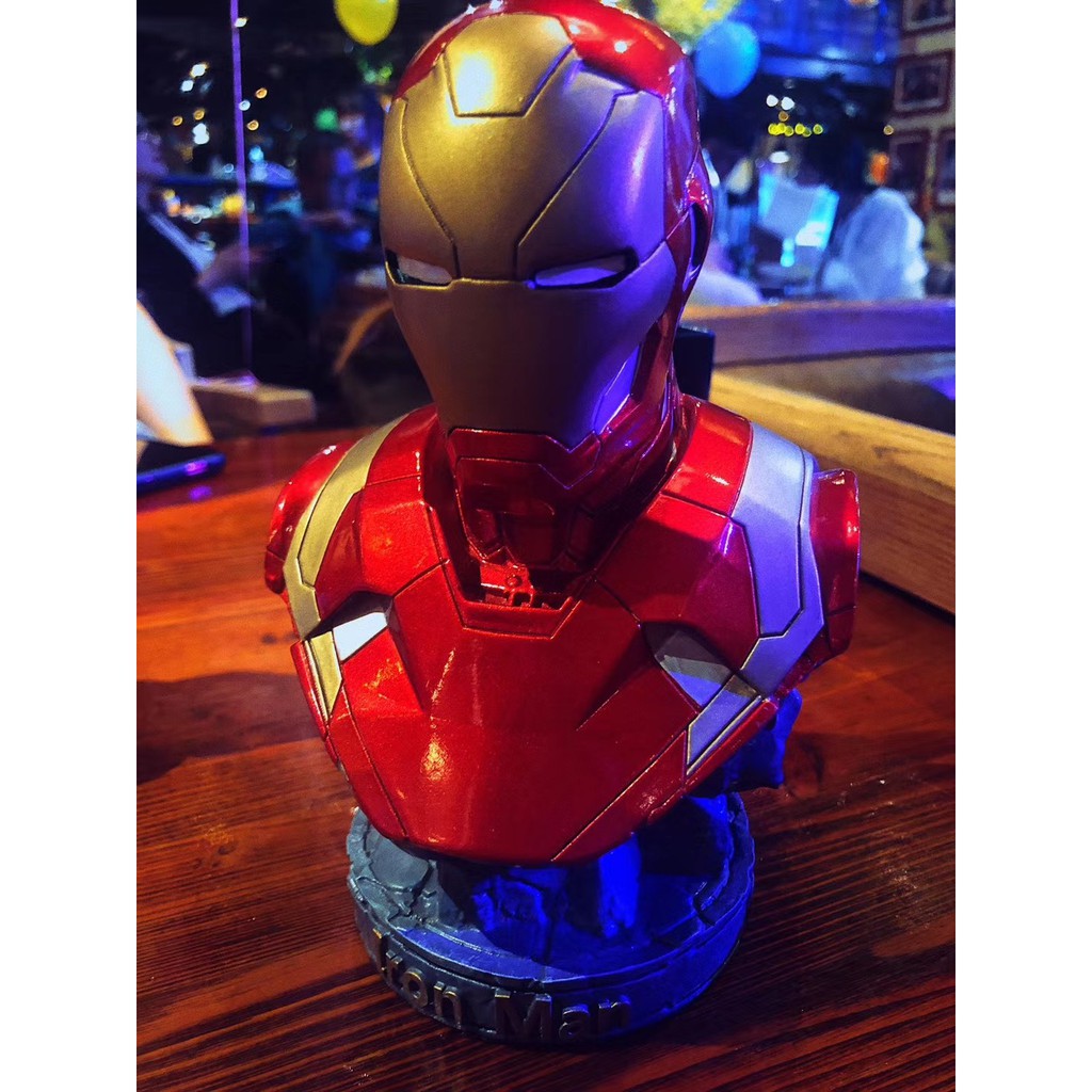 Mô hình đầu tượng Iron Man Tony Stark MK46 cao 18cm