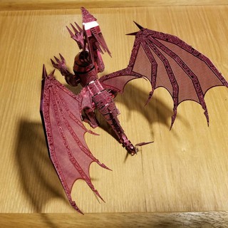 Mô hình kim loại lắp ráp 3D Piececool Rồng Đỏ Dragon Flame