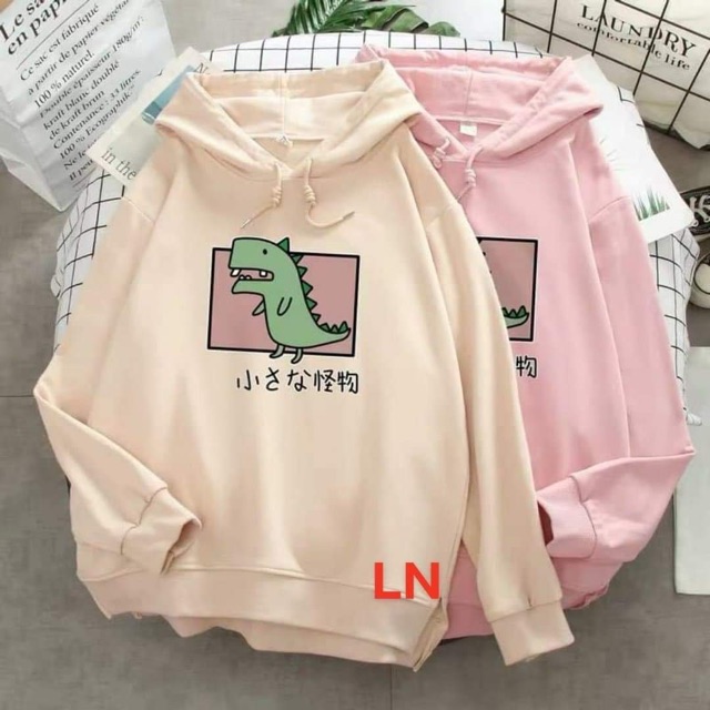 Áo hoodie khủng Long ô vuông chữ Nhật LN11