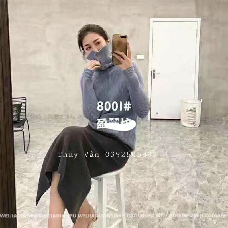#8001 Chân váy len lông mịn, chân váy dài maxi ~80cm loại 1 Quảng Châu | BigBuy360 - bigbuy360.vn