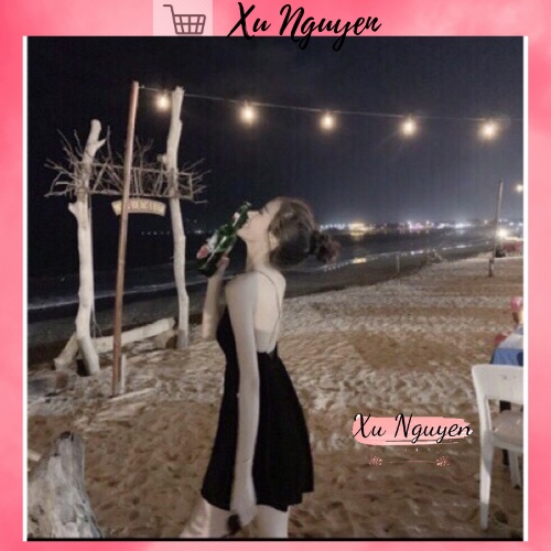 Váy Hai Dây Chéo Lưng Sexy Quyến Rũ ♥️ Maxi Có đệm Ngực ♥️ Đầm đi Biển