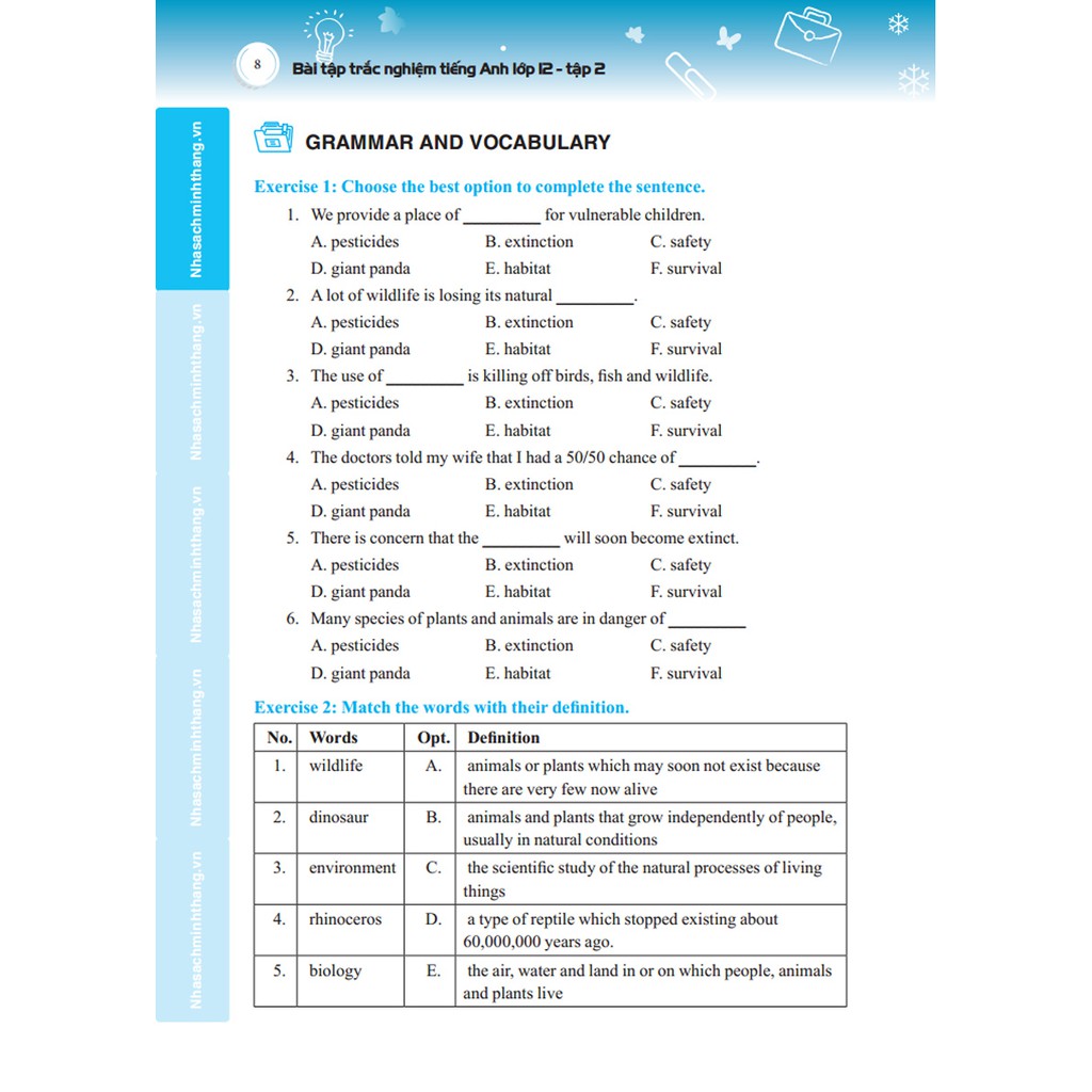 Sách - The Langmaster - Bài Tập Trắc Nghiệm Tiếng Anh Lớp 12 Tập 2 (Có Đáp Án)