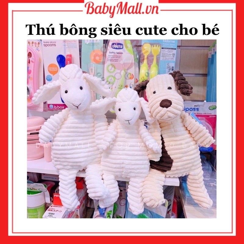 Thú bông cừu trắng cute cho bé yêu