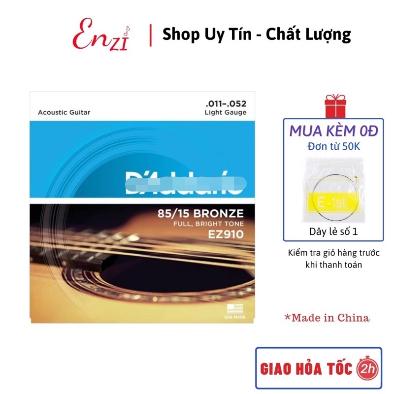 Dây đàn guitar acoustic D adario EXP26 EJ13 EZ910 EZ900 EZ920 dây đàn ghita dây sắt chất lượng Enzi