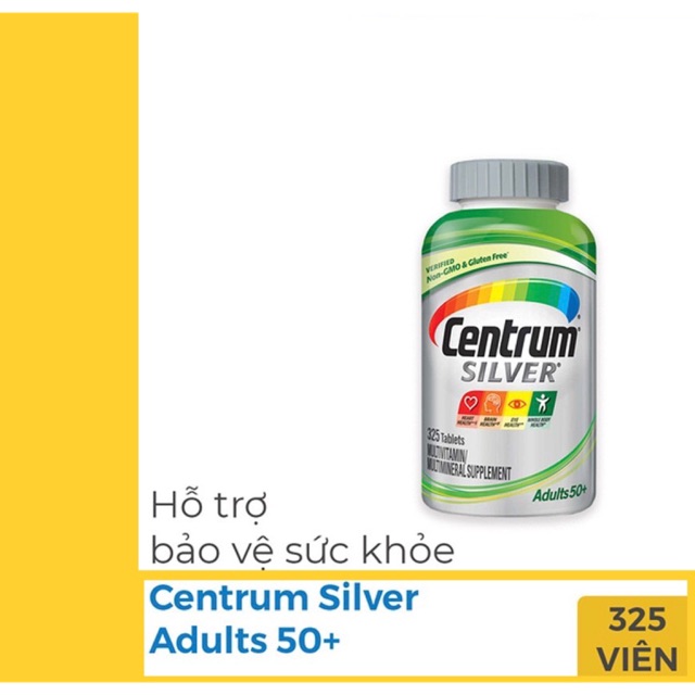 [Date 2022]-Vitamin tổng hợp Centrum Silver 50+  của Mỹ