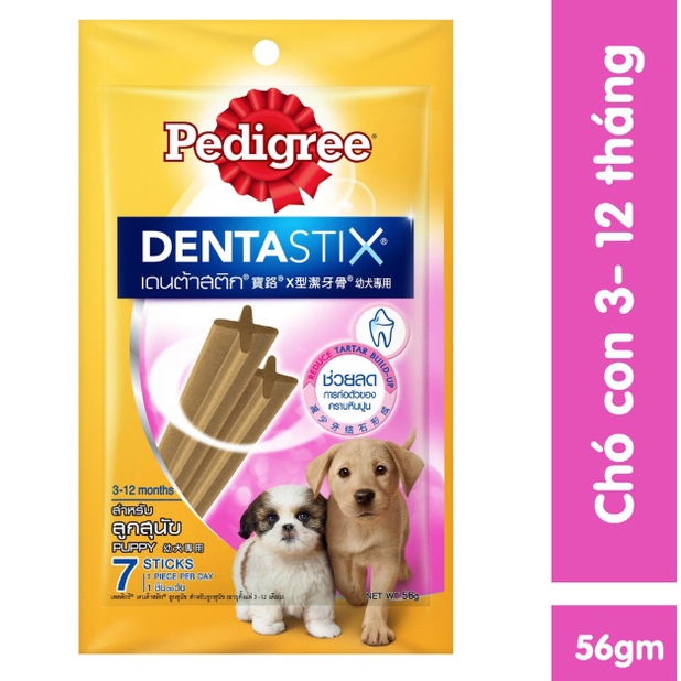 Pedigree Bánh xương cho chó con Dentastix 56g