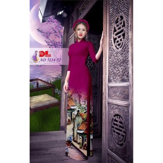 Vải áo dài 3d phố cổ hà nội