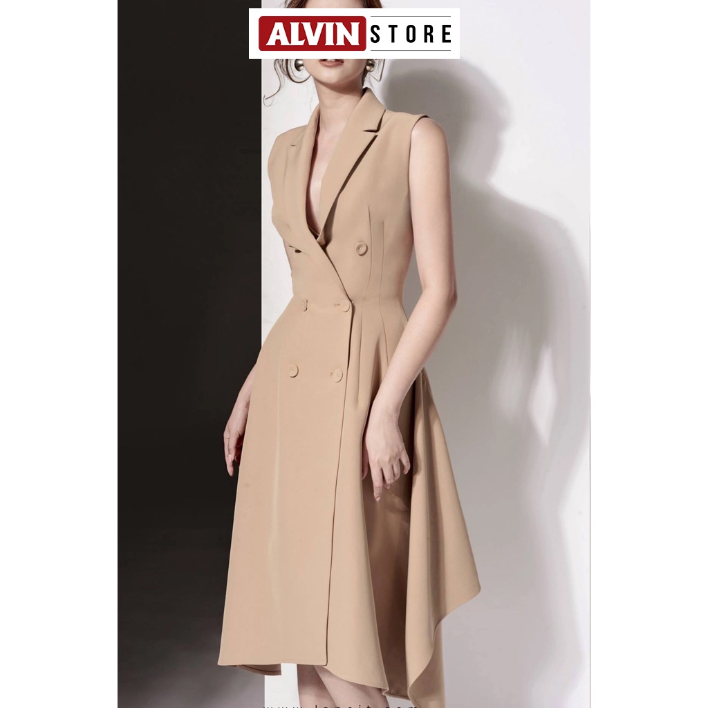 Đầm Xoè Vest Kiểu Đuôi Cá Sang Trọng Alvin Store 0757