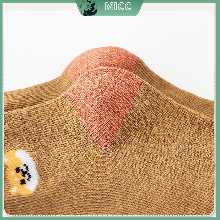 Bộ 5 Đôi Vớ Chất Liệu Cotton Thời Trang Thu Đông Ấm Áp Cho Bé