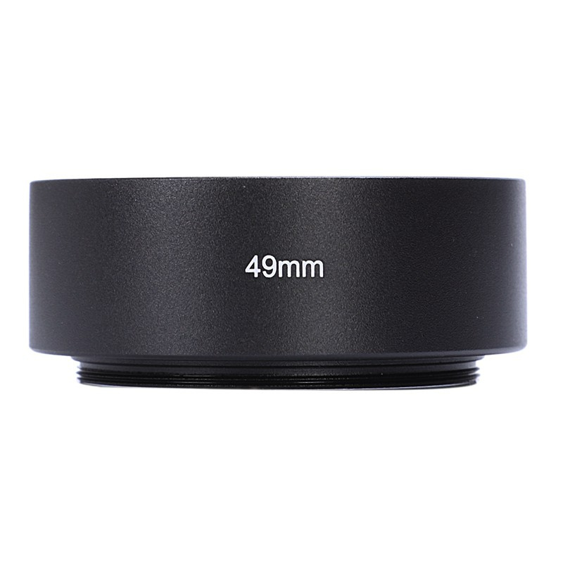 [Hot Sale]49mm Mount Standard Metal Lens Hood for Canon Nikon Pentax Sony Olympus