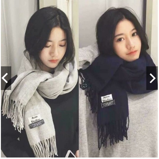 Khăn💞FREE SHIP💞Khăn Choàng Acne Studios len xù made in ITALY(ảnh thật)