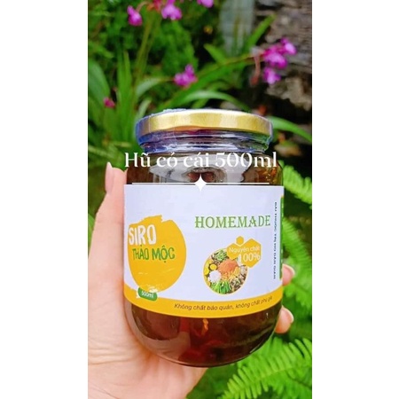 Siro Thảo mộc home made (hai loại cho người lớn và trẻ dưới 1 tuổi)