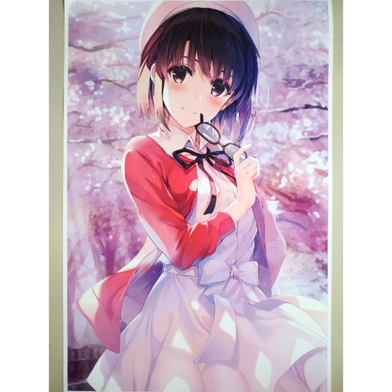 Áp Phích Trang Trí Nội Thất Hình Anime Saekano 1 Katou Megumi Merchandise