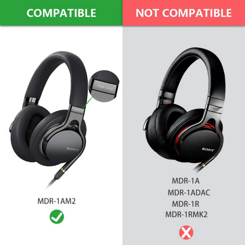 Set 1 P / 2 Đệm Tai Nghe Thay Thế Cho SONY MDR-1AM2 1AM2