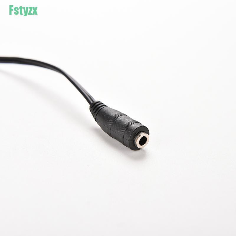 fstyzx 3.5mm Female to 2 Dual Male Jack Plug Audio Stereo Headset Mic Splitter Cables