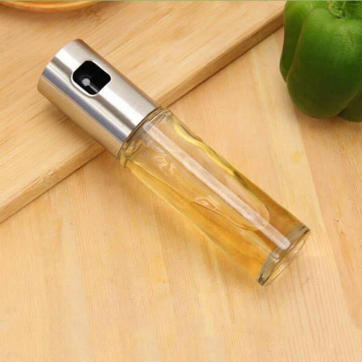 Bình xịt dầu ăn 100ml thủy tinh cao cấp, xịt đồ nướng, đồ áp chảo (ảnh thật)