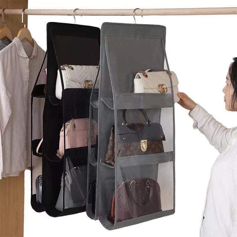 Túi treo giỏ xách 6 ngăn đa năng cao cấp chắn bụi tiện dụng