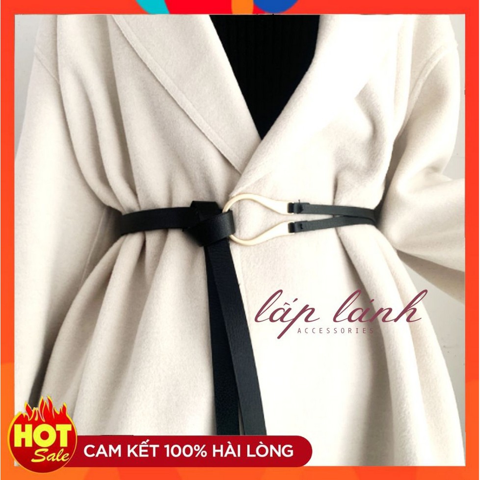 [Có sẵn] THẮT LƯNG DÂY LƯNG DA PU BELT MẶT KIM LOẠI PHỐI ĐẦM, VEST PHONG CÁCH RETRO CÁ TÍNH THỜI TRANG DL06