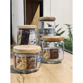 Hũ Thủy Tinh Ocean Nắp Gỗ - Kitchen