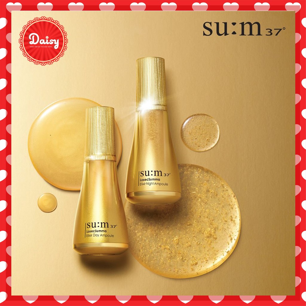 (Set 5 gói) Tinh chất vàng ngày Sum37 siêu tái sinh da ban ngày Su:m 37° Losec Summa Elixir Ampoule 1ml