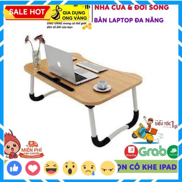 Bàn Để Laptop Đa Năng Gấp Gọn, Có Khe Để Ipad, Nhỏ Gọn Siêu Tiện Dụng, Giá Bán Bằng Giá Tại Xưởng