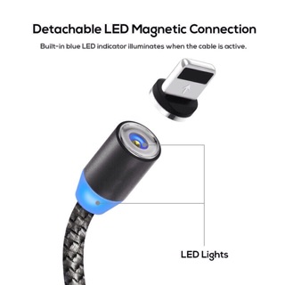 Cáp sạc nam châm 3 đầu micro,type c , lightning