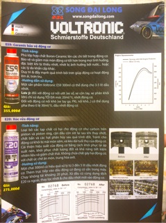 Phụ gia nhớt Voltronic E59 Moto-Schutz Engine Protector - Phủ Sứ Ceramic Động Cơ