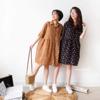 Đầm babydoll hoa nhí
