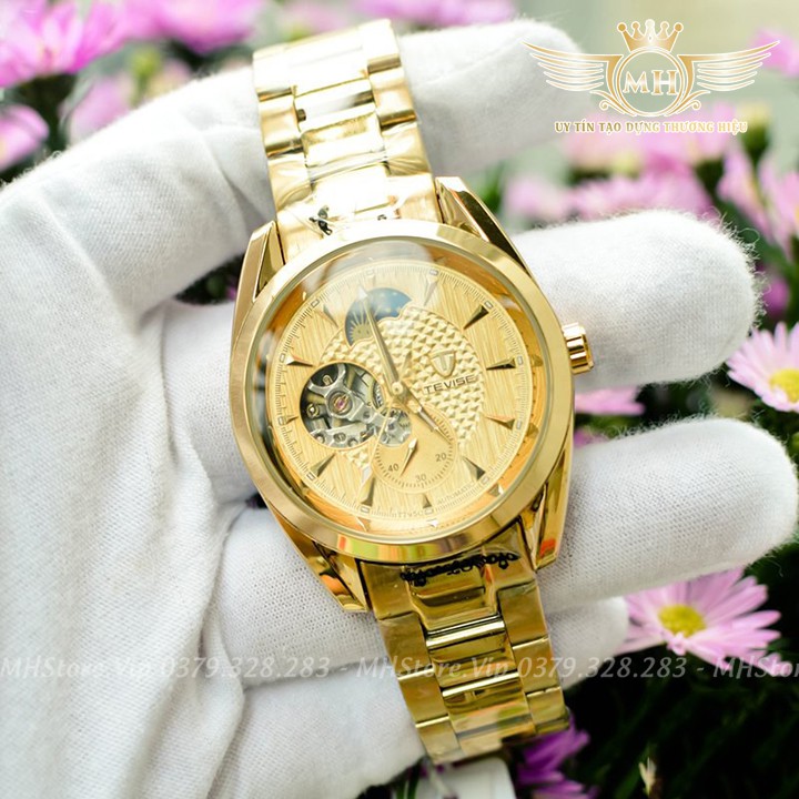 Đồng hồ cơ nam Tevise 795C ✴️FreeShip✴️ Dây thép đúc không gỉ, chống nước, chống nước ✴️Hàng chính hãng, BH 12 tháng