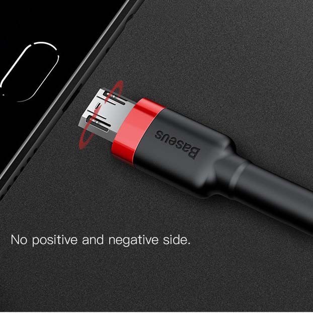 Dây sạc SamSung - Cáp sạc Micro USB Baseus - Hỗ trợ sạc nhanh - Dây dù siêu bền - Chống gẫy đầu cáp - Chính Hãng
