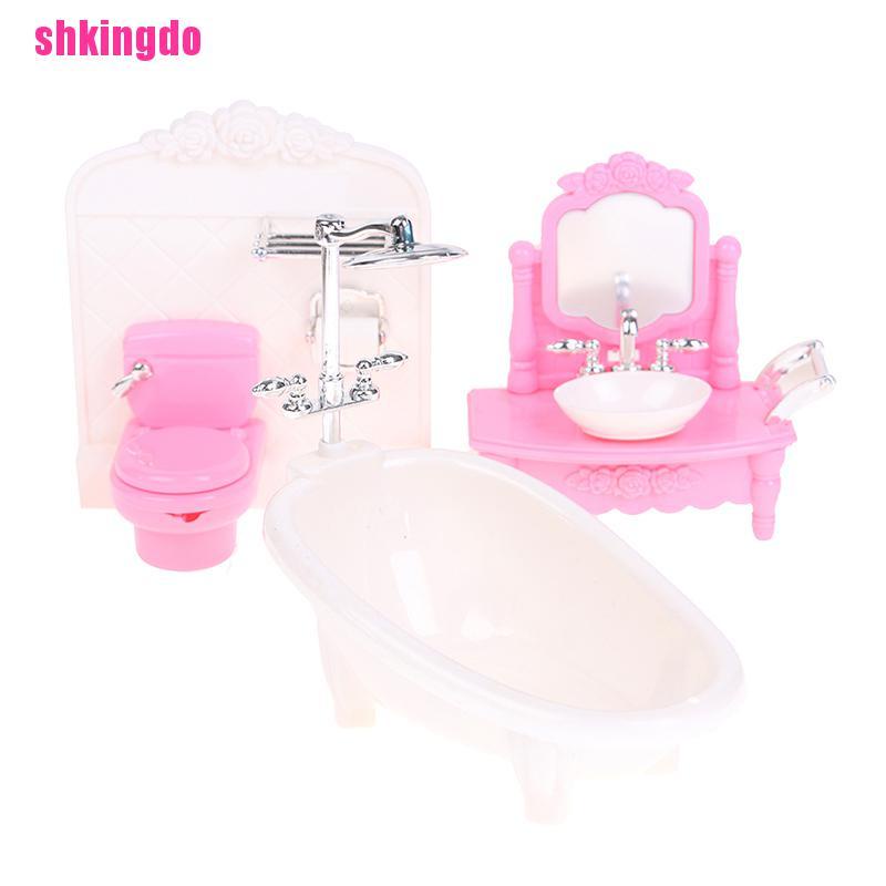 Bồn tắm/ Bồn cầu/ Bồn rửa mặt mô hình đồ chơi cho trẻ em (có bán lẻ)