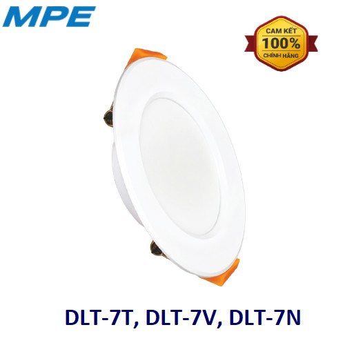 Đèn LED Downlight MPE DLT-12T 140mm Trắng Âm Trần
