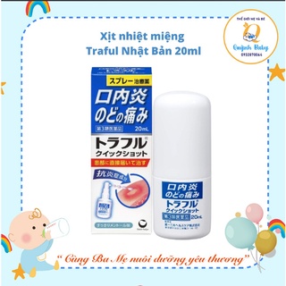 Xịt lở miệng nhiệt miệng Traful Nhật Bản an toàn và hiệu quả
