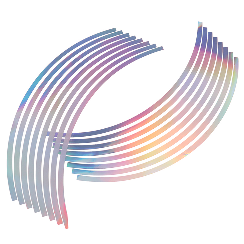 Hình dán phản quang vành bánh xe cho xe máy và ô tô 10/ 12/ 14/ 18 &quot;