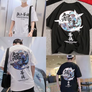 ÁO THUN NAM TAY LỠ IN HẠC PHÔNG RỘNG THỜI TRANG UNISEX