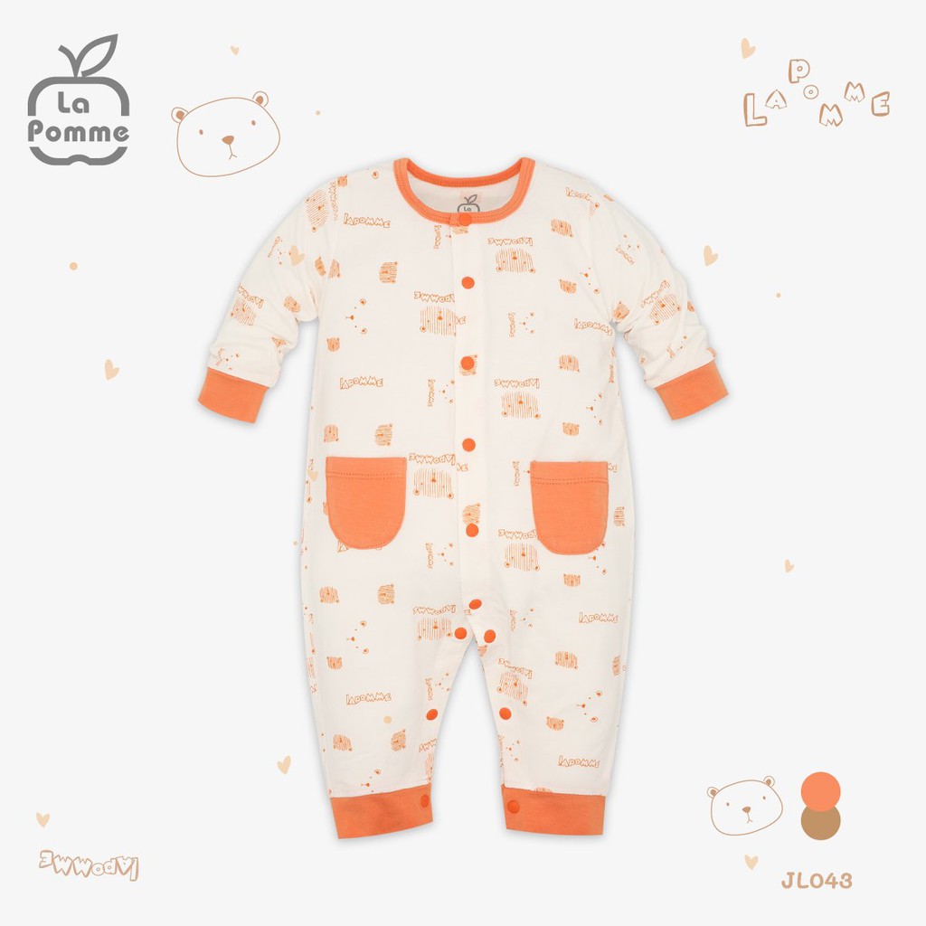 JL043 Bộ body dài tay La Pomme Gấu nhỏ