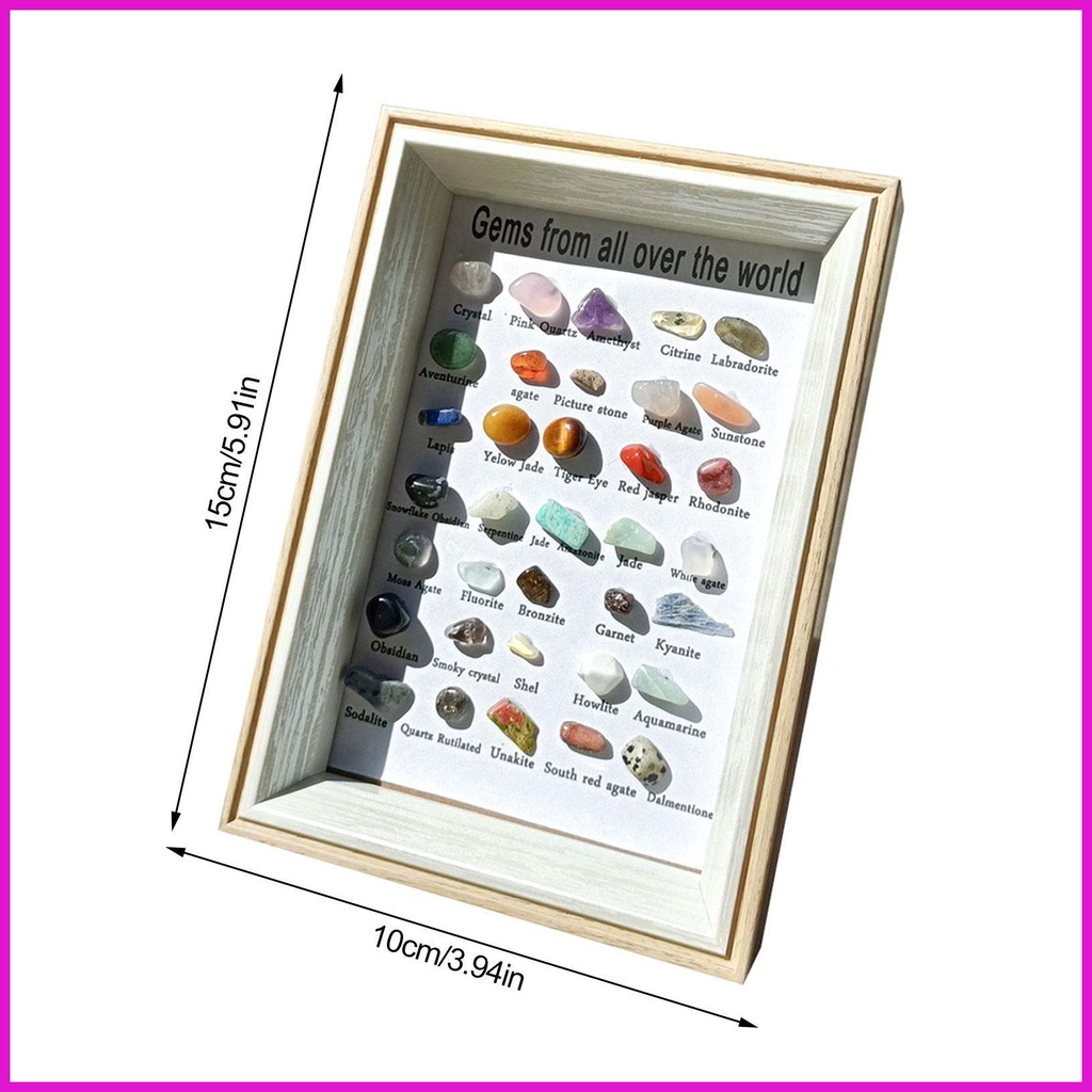 Bộ Sưu Tập Đá Quý Và Khoáng Sản 35 Mẫu Đá Năng Lượng lyuvn