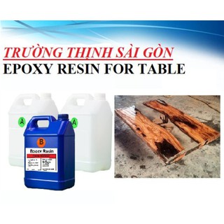 Keo Epoxy Resin Trong Suốt Cao Cấp R79AB Làm Bàn Ghế - Trường Thịnh Epoxy