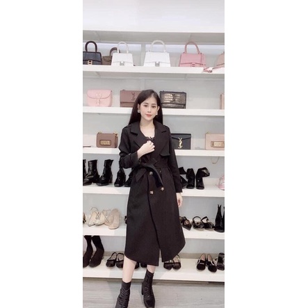 Áo dạ mango dáng dài