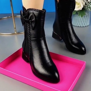Giày bốt cao cổ lót lông hàng Quảng Châu có sẵn size 35-37-38