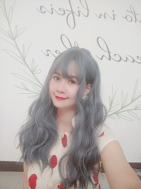 Tóc giả nguyên đầu xù giợn-freeship🥰-tặng lưới chùm tóc