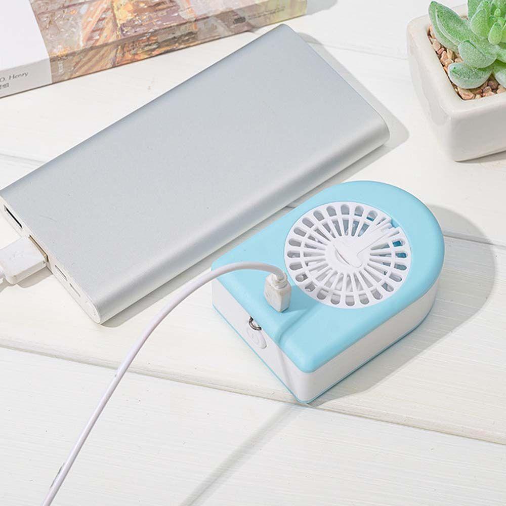 Quạt Thổi Khô Keo Dán Lông Mi Giả Bằng ABS Kèm Gương Mini Chất Lượng Cao