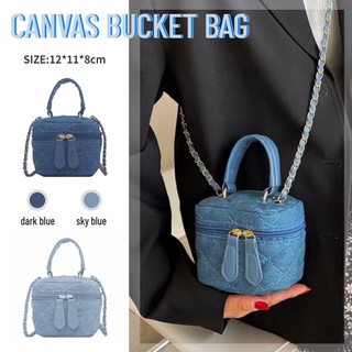 Túi Đeo Chéo Một Bên Vai Vải Denim Màu Xanh Dương Thời Trang Cao Cấp Dành Cho Nữ 2022