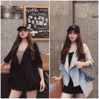 Áo khoác cardigan cotton 2 màu