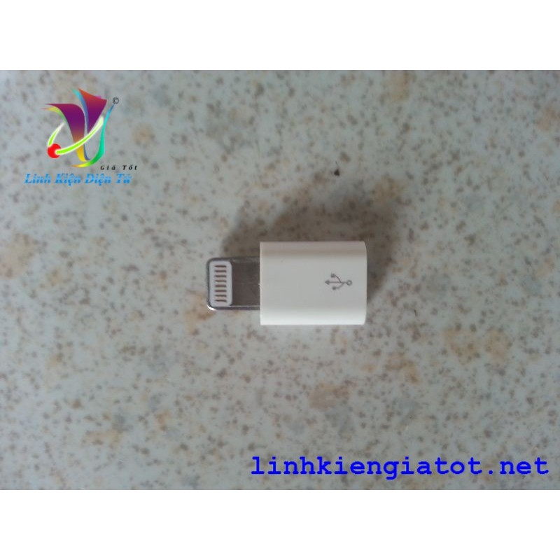 Đầu chuyển micro sang lightning sạc iphone