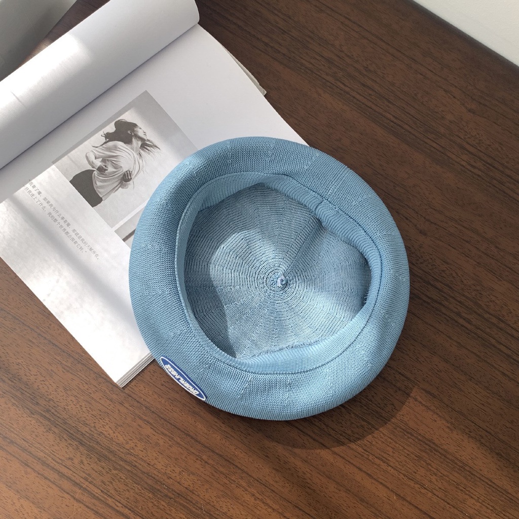 Mũ Beret Màu Tím Khoai Môn Phong Cách Hàn Quốc Cổ Điển Dễ Phối Đồ Thời Trang Xuân Hè Cho Nữ