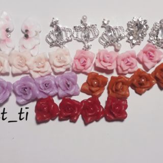 hoa bột mỹ nail( hồng mini) 0.6-0.8cm