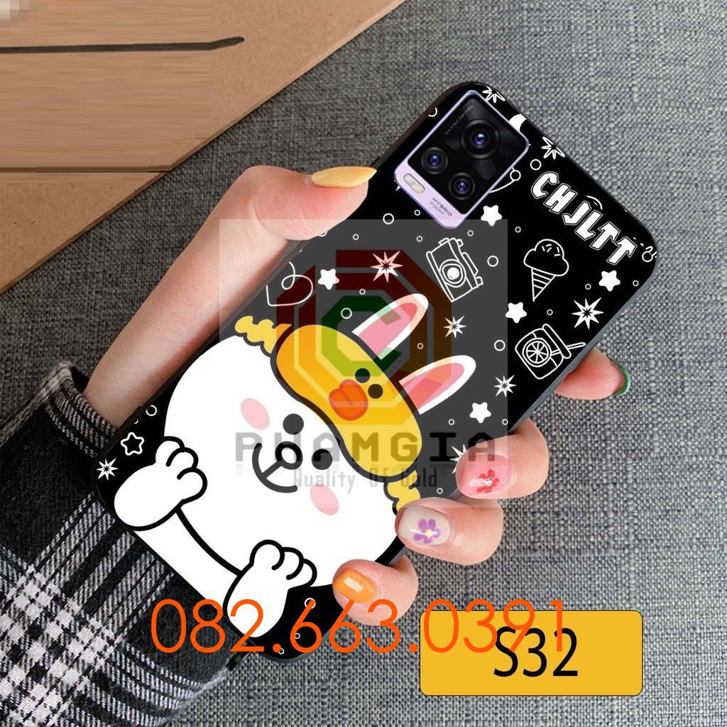 Ốp lưng Vivo V20 dẻo in hình thỏ cony dễ thương